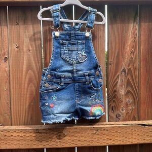 Jordache Blue Denim Overalls with embroidery